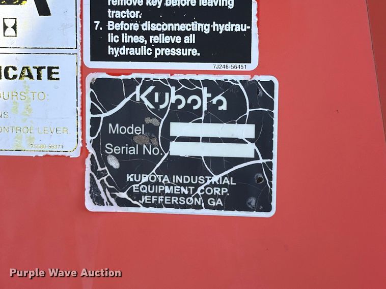 image for item FB5119 2012 Kubota M126X MFWD tractor