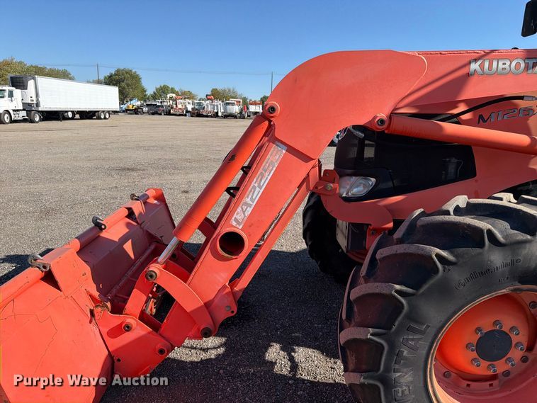image for item FB5119 2012 Kubota M126X MFWD tractor