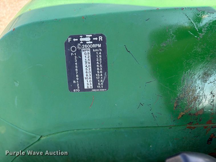 image for item FB5169 1998 John Deere 870 MFWD tractor