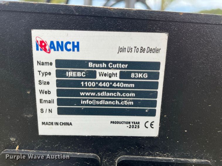 image for item FG0662 2025 IRanch IREBC mini excavator flail mower