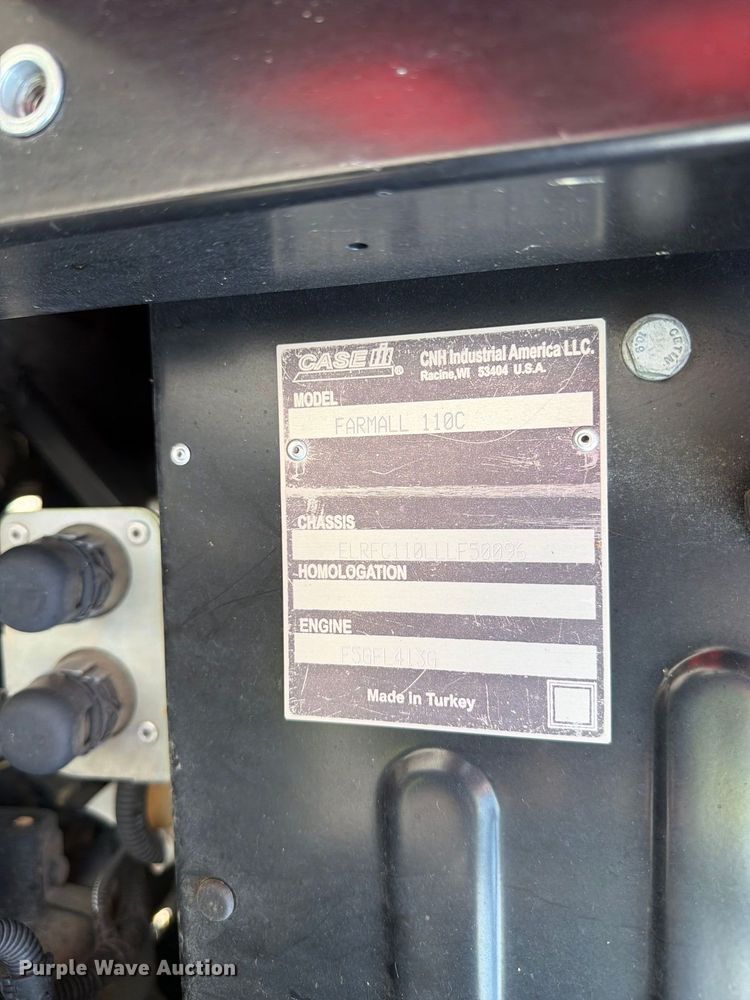 image for item YA5003 2020 Case IH Farmall 110C MFWD tractor