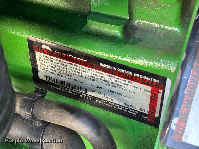 image for item YA5081 2026 John Deere 6M 125 MFWD tractor