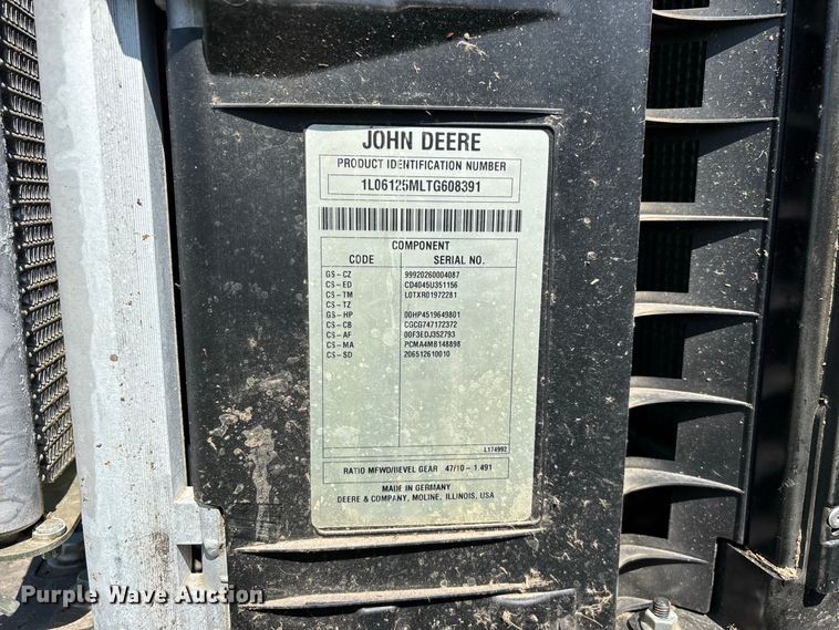 image for item YA5081 2026 John Deere 6M 125 MFWD tractor