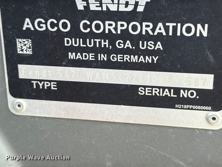image for item YA5099 2024 Fendt 1050 Vario Profi+ MFWD tractor