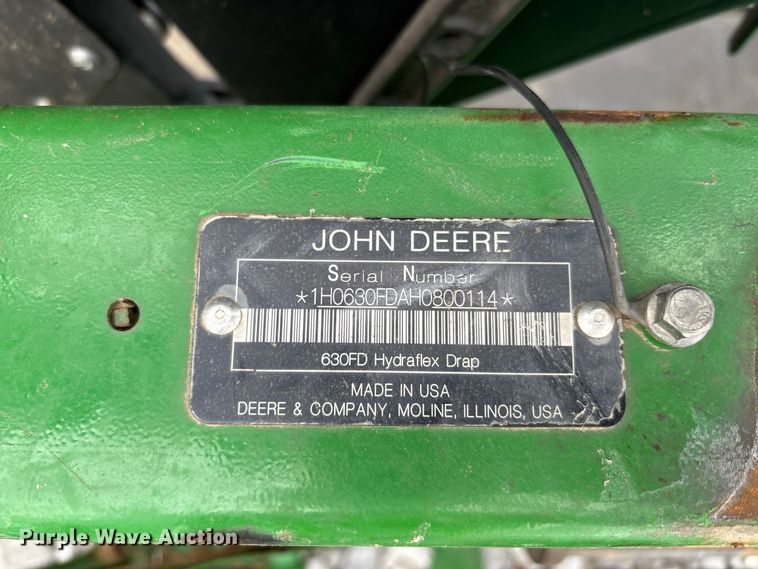 image for item YA5175 2017 John Deere 630FD Hydraflex flex draper head