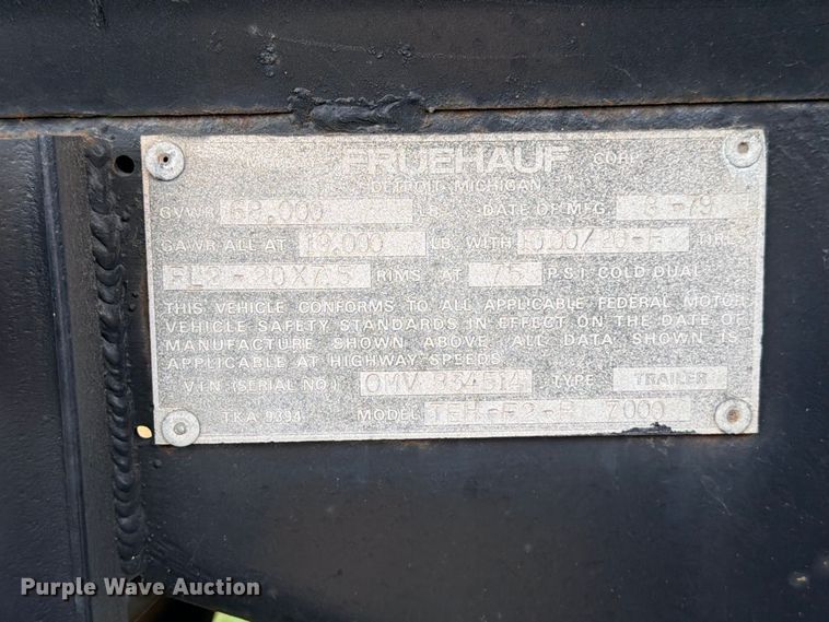 image for item DU1542 1979 Fruehauf TEH-F2-P 7000 fuel trailer