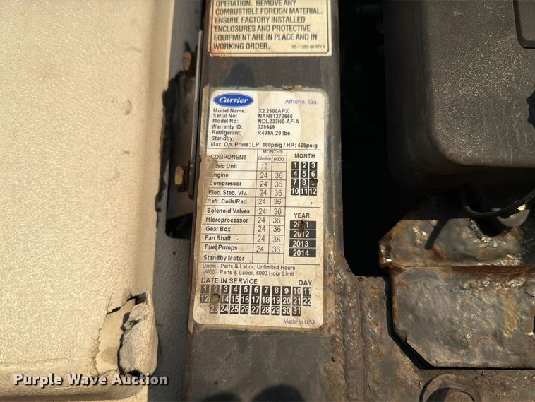 image for item DZ4769 2013 Wabash RFALHSA refrigerated van trailer