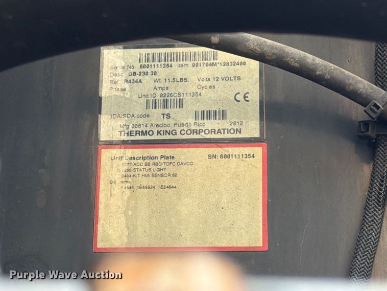 image for item DZ4770 2010 Utility VS2RA refrigerated van trailer