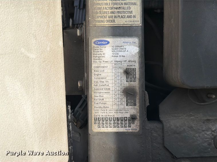 image for item DZ4771 2013 Wabash RFALHSA refrigerated van trailer