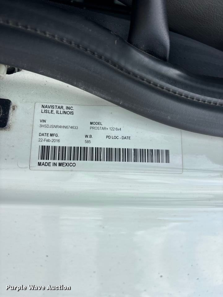 2017 International LF687 PROSTAR+