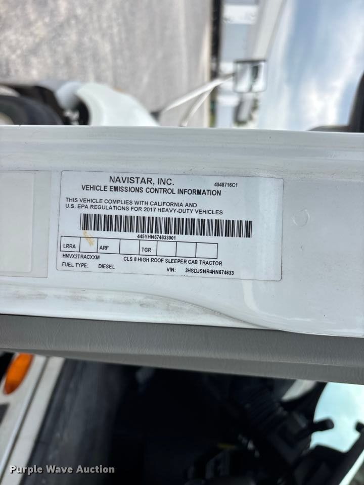 2017 International LF687 PROSTAR+