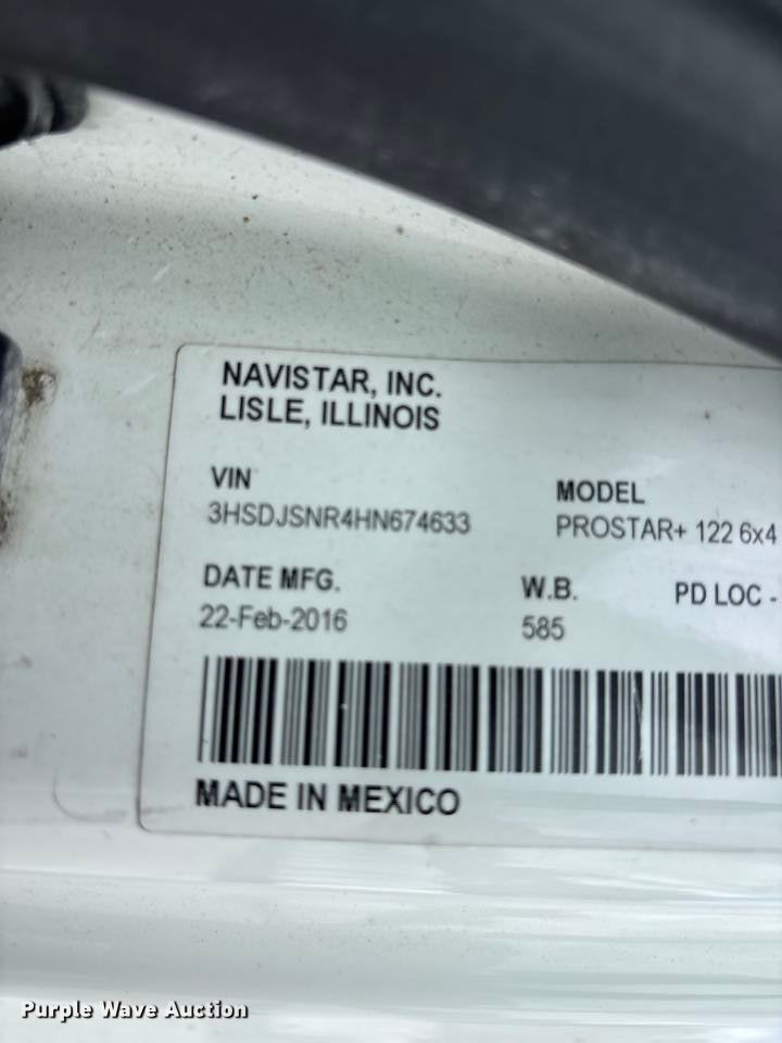 2017 International LF687 PROSTAR+