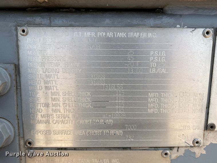 image for item EU0824 1998 Polar fuel trailer