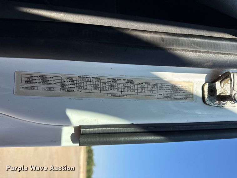 image for item EV6115 2016 Peterbilt 567 
