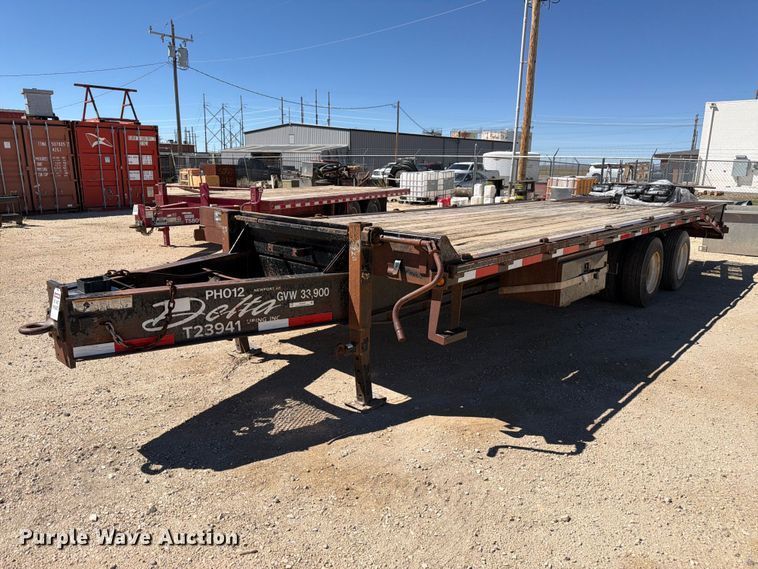 image for item EW2240 2009 Delta Manufacturing  FS equipment trailer