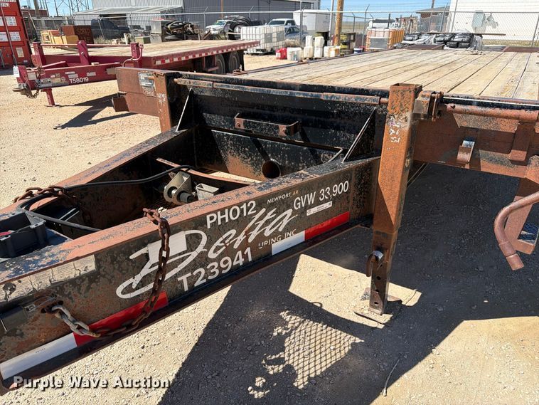 image for item EW2240 2009 Delta Manufacturing  FS equipment trailer