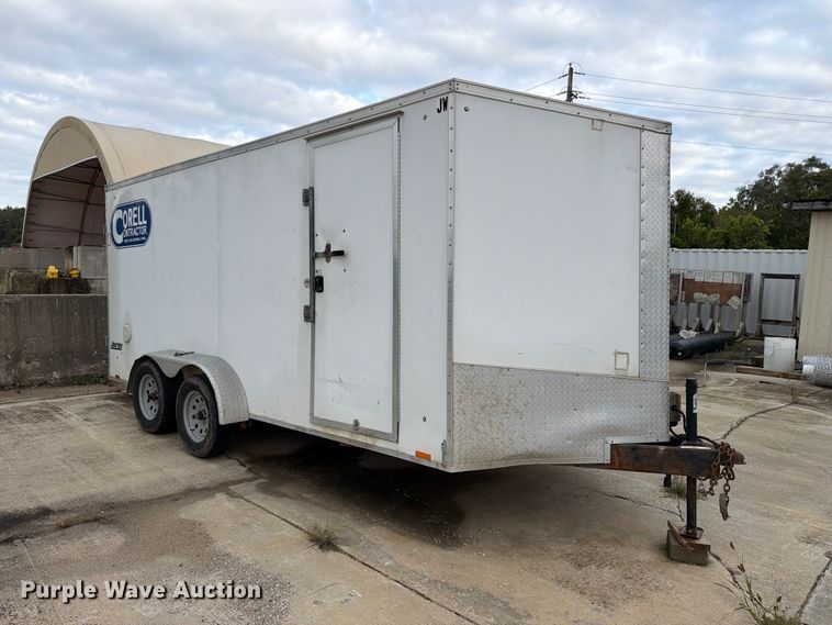image for item EX1006 2017 Pace Trailers enclosed cargo trailer
