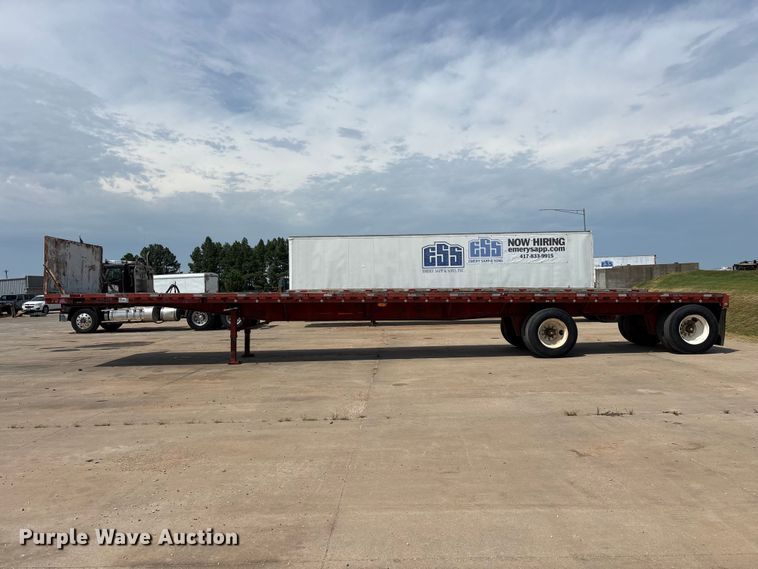 image for item FG0618 1985 Fruehauf PB100-T2W-48XW flatbed trailer
