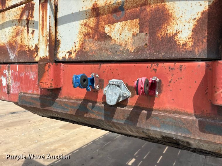 image for item FG0618 1985 Fruehauf PB100-T2W-48XW flatbed trailer