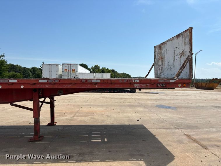 image for item FG0618 1985 Fruehauf PB100-T2W-48XW flatbed trailer