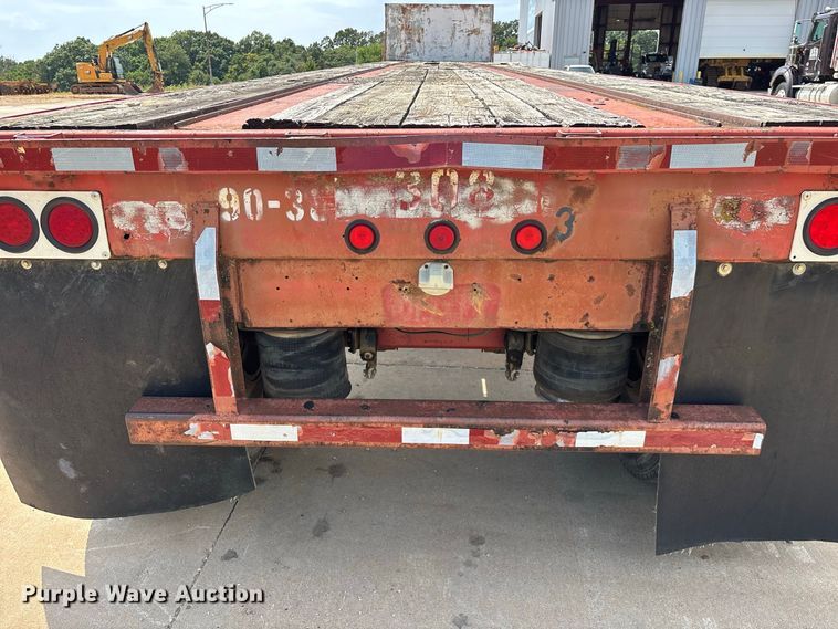 image for item FG0618 1985 Fruehauf PB100-T2W-48XW flatbed trailer