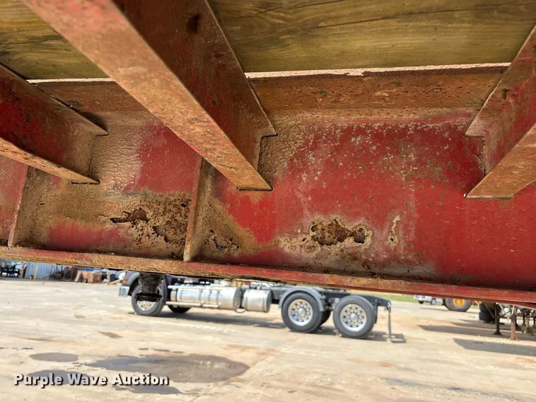 image for item FG0618 1985 Fruehauf PB100-T2W-48XW flatbed trailer