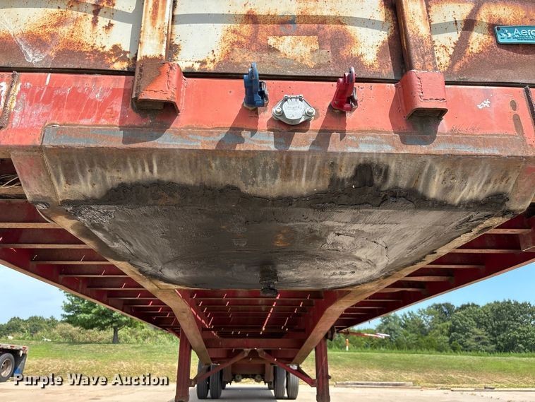 image for item FG0618 1985 Fruehauf PB100-T2W-48XW flatbed trailer