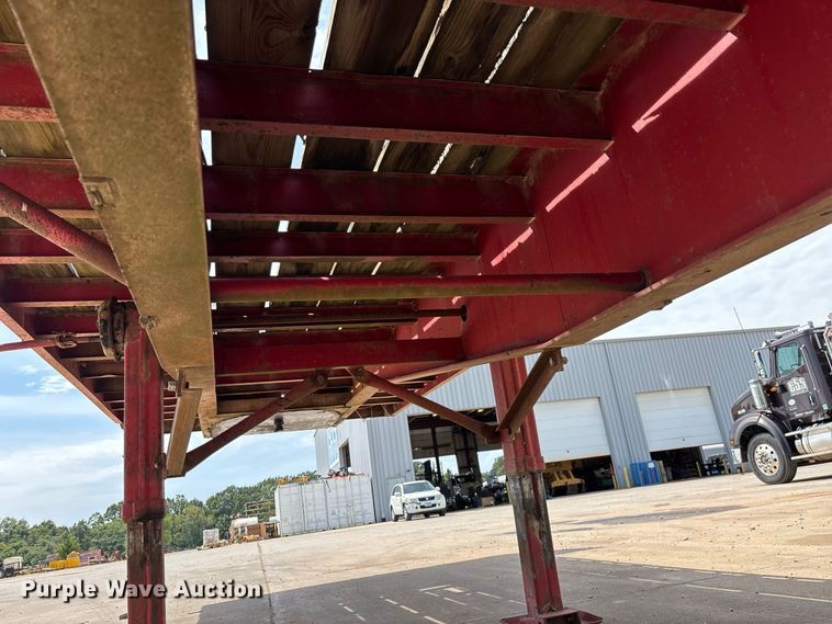 image for item FG0618 1985 Fruehauf PB100-T2W-48XW flatbed trailer