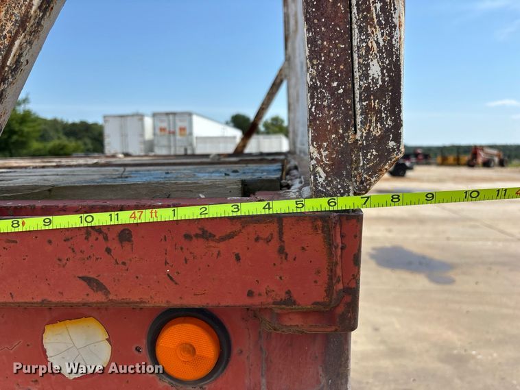 image for item FG0618 1985 Fruehauf PB100-T2W-48XW flatbed trailer
