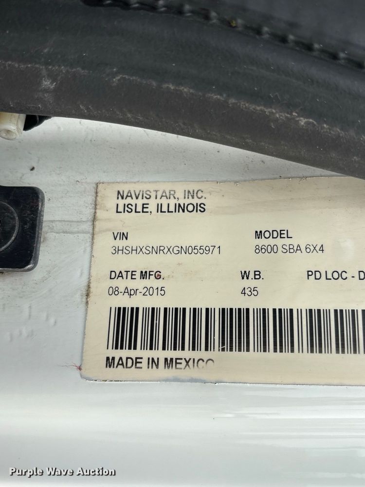 2016 International 8600 TRANSTAR