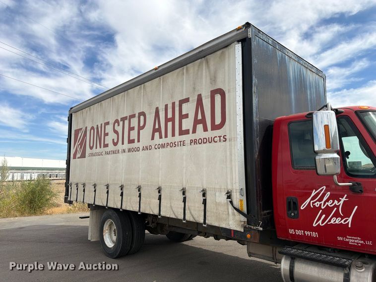 image for item FK4666 2003 International MA025 side curtain box truck