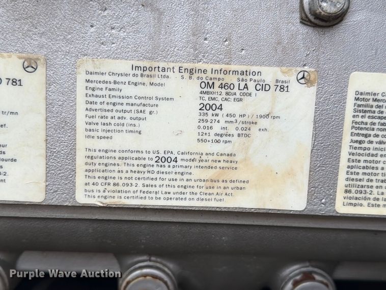 image for item FP3103 2005 Western Star 4900FA semi truck