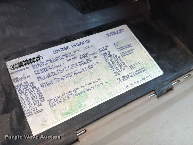 image for item FT6282 2015 Freightliner Cascadia 125 semi truck