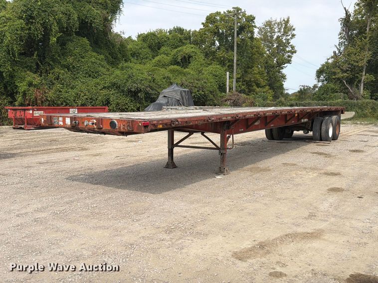 image for item FT6341 1992 Fontaine FTW-5-8048F flatbed trailer