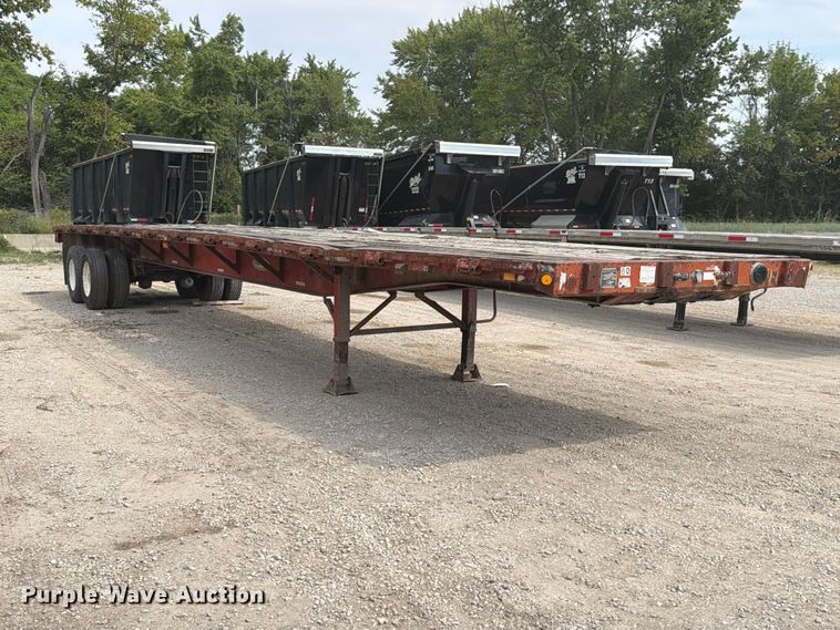 image for item FT6341 1992 Fontaine FTW-5-8048F flatbed trailer