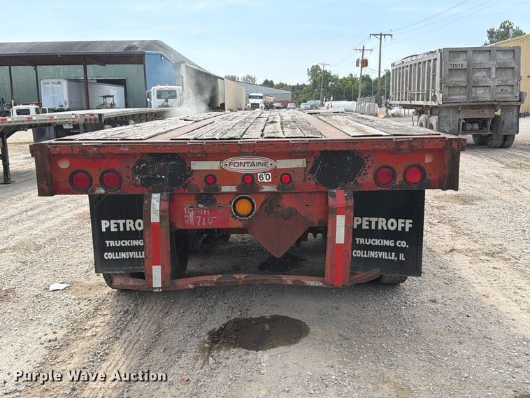 image for item FT6341 1992 Fontaine FTW-5-8048F flatbed trailer
