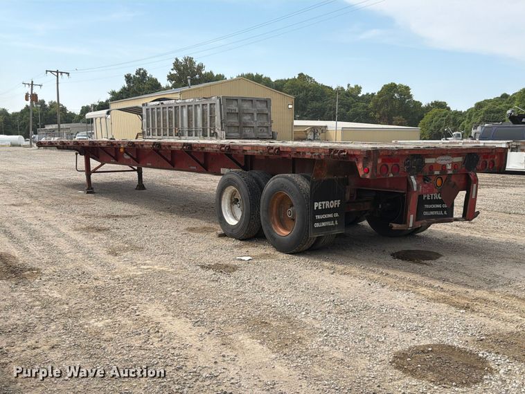 image for item FT6341 1992 Fontaine FTW-5-8048F flatbed trailer