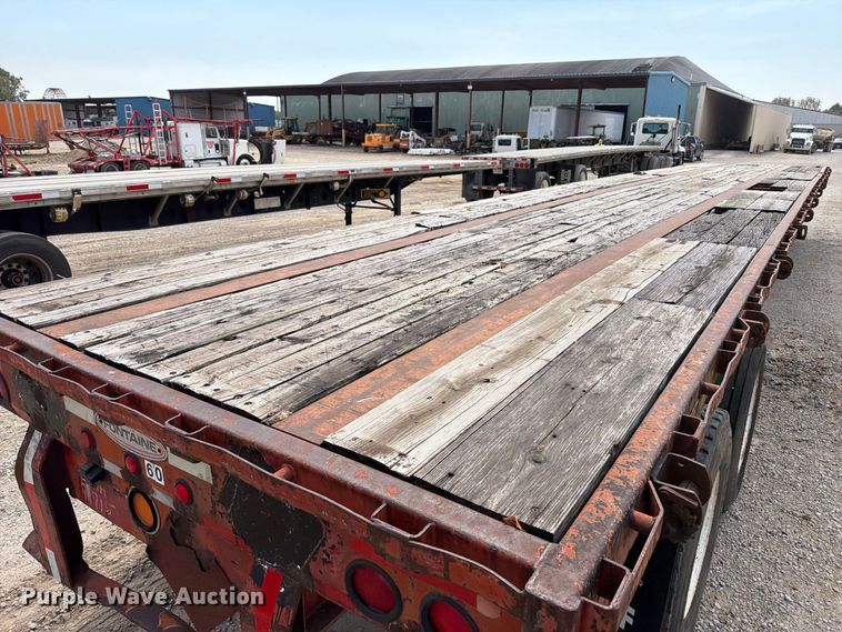 image for item FT6341 1992 Fontaine FTW-5-8048F flatbed trailer