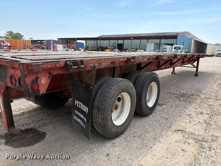 image for item FT6341 1992 Fontaine FTW-5-8048F flatbed trailer