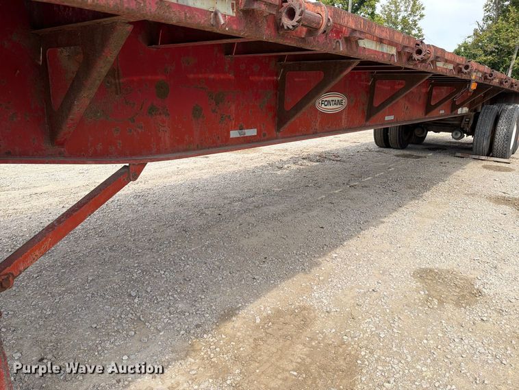 image for item FT6341 1992 Fontaine FTW-5-8048F flatbed trailer