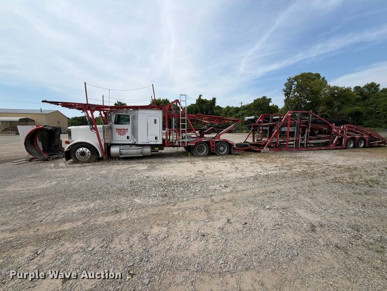 image for item FT6345 2007 Peterbilt 379 car carrier truck with car carrier trailer