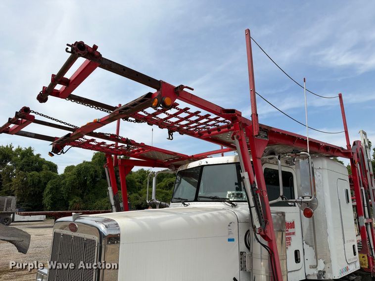 image for item FT6345 2007 Peterbilt 379 car carrier truck with car carrier trailer