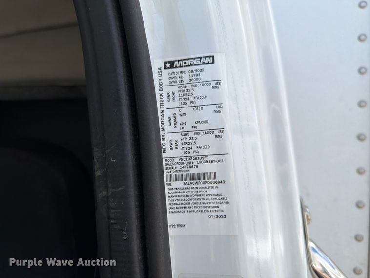 image for item YA3357 2023 Freightliner Business Class M2 box truck