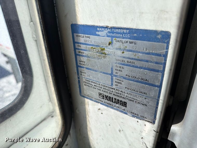 image for item YA3863 2014 Kalmar Ottawa yard truck