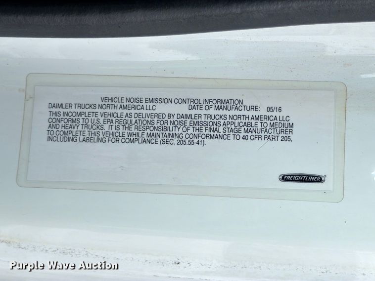 image for item YA3995 2017 Freightliner Business Class M2  box truck