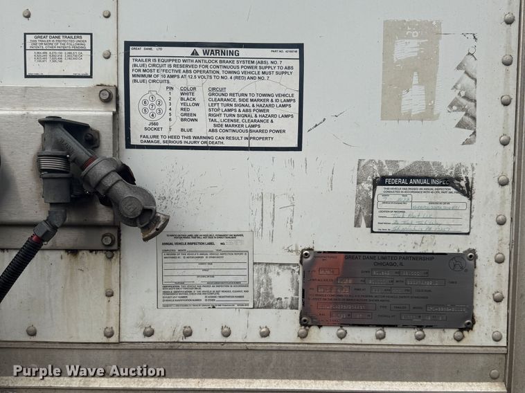 image for item YA4005 2011 Great Dane dry van trailer