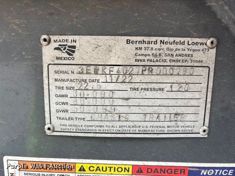 image for item YA4053 2023 Horizon Trailers container trailer