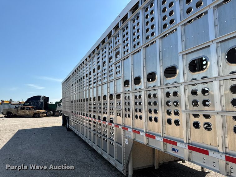 image for item YA4108 2025 EBY Bull Ride livestock trailer
