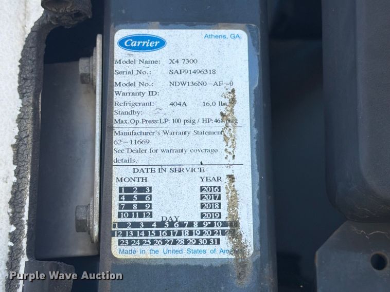 image for item YA4546 2018 Great Dane ESS-1114-11053 refrigerated van trailer