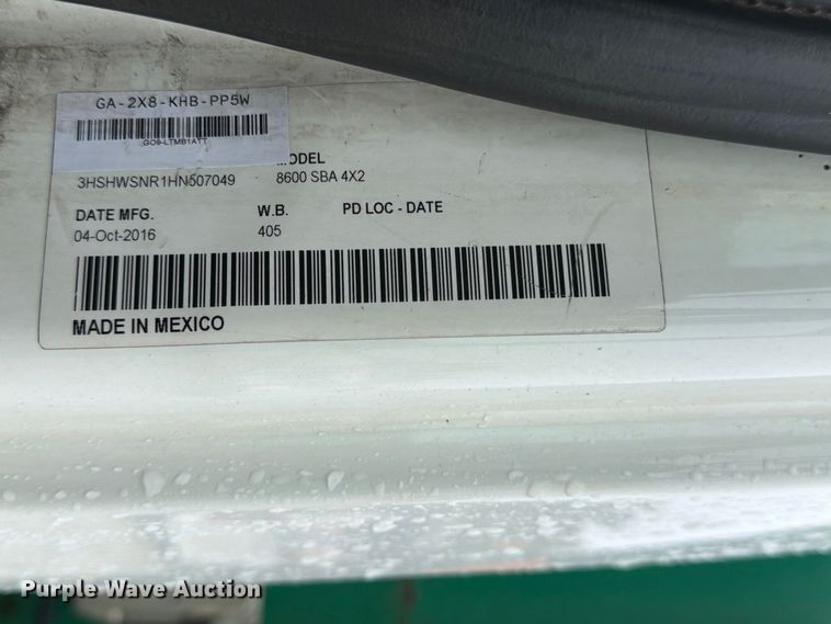 image for item YA4636 2017 International 8600 toter truck